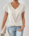 Elegantes V-Ausschnitt Top aus atmungsaktivem Material für festliche Anlässe 5