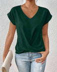 Elegantes V-Ausschnitt Top aus atmungsaktivem Material für festliche Anlässe 6