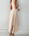 Elegantes Wickelmaxikleid mit asymmetrischem Saum 1