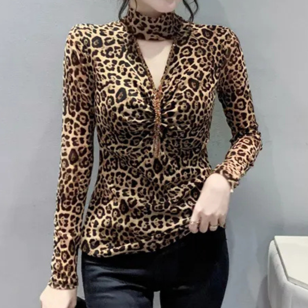 Elegantes Zomertop mit Luipaardprint für Stilbewusste 1
