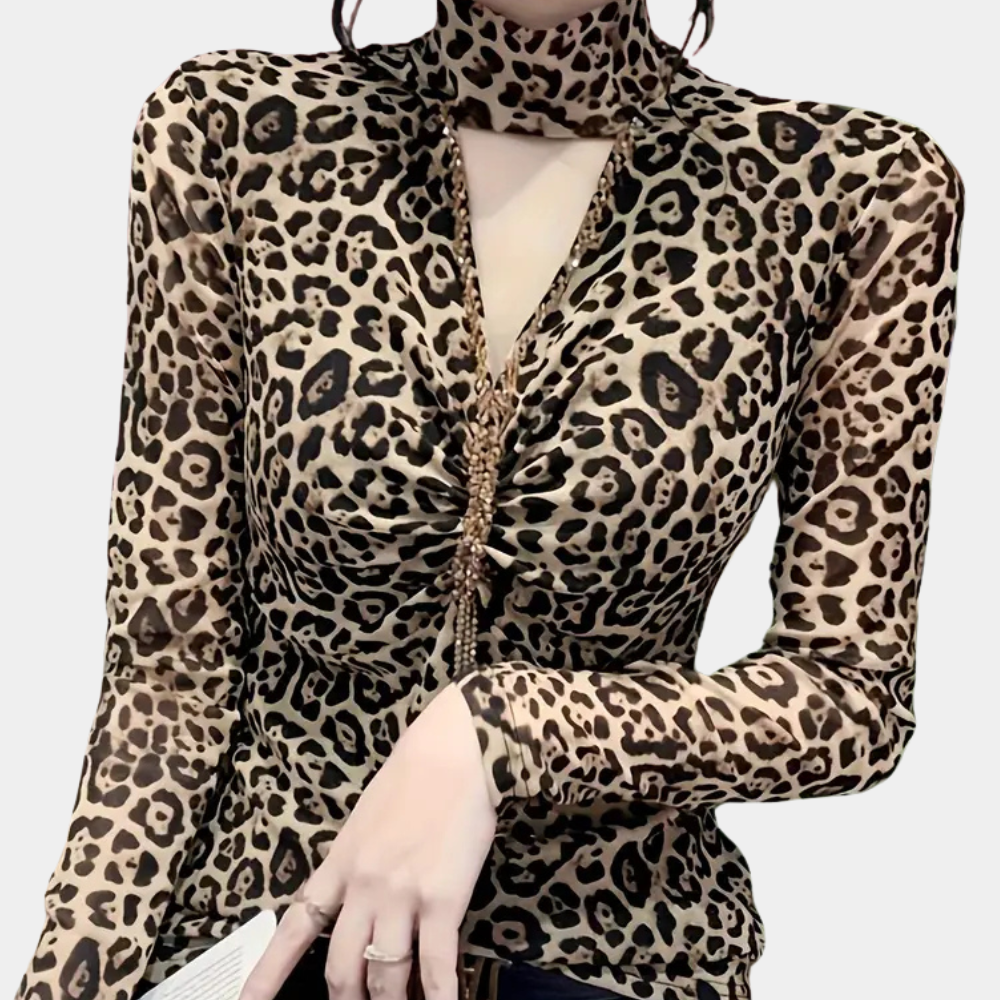 Elegantes Zomertop mit Luipaardprint für Stilbewusste 3