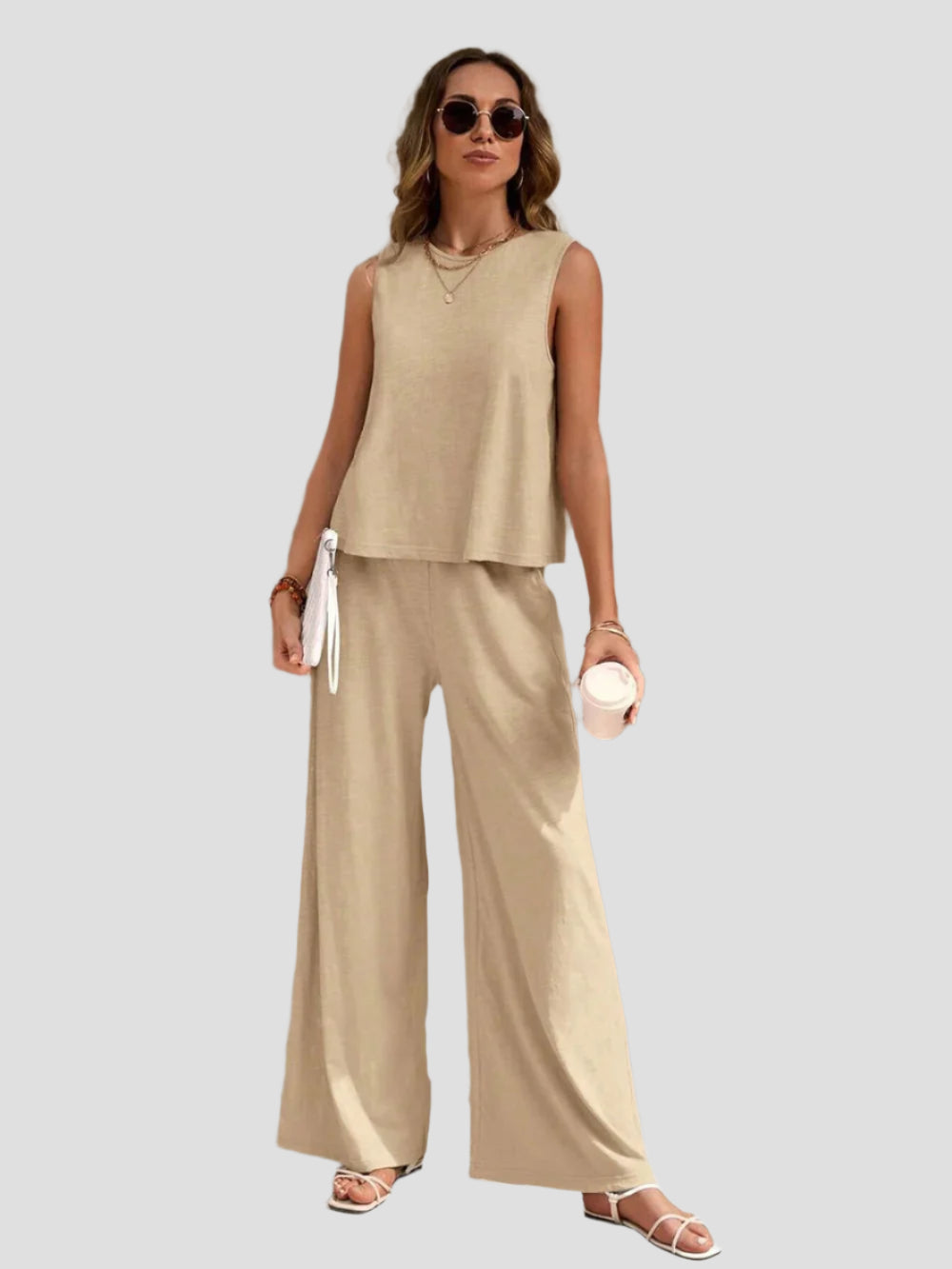 Elegantes Zweiteiliges Set für Damen – Stilvolles Oberteil und Hose für jeden Anlass 1
