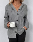Entspannte Strickjacke mit Knopf für Komfort 2