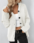 Entspannte Strickjacke mit Knopf für Komfort 3