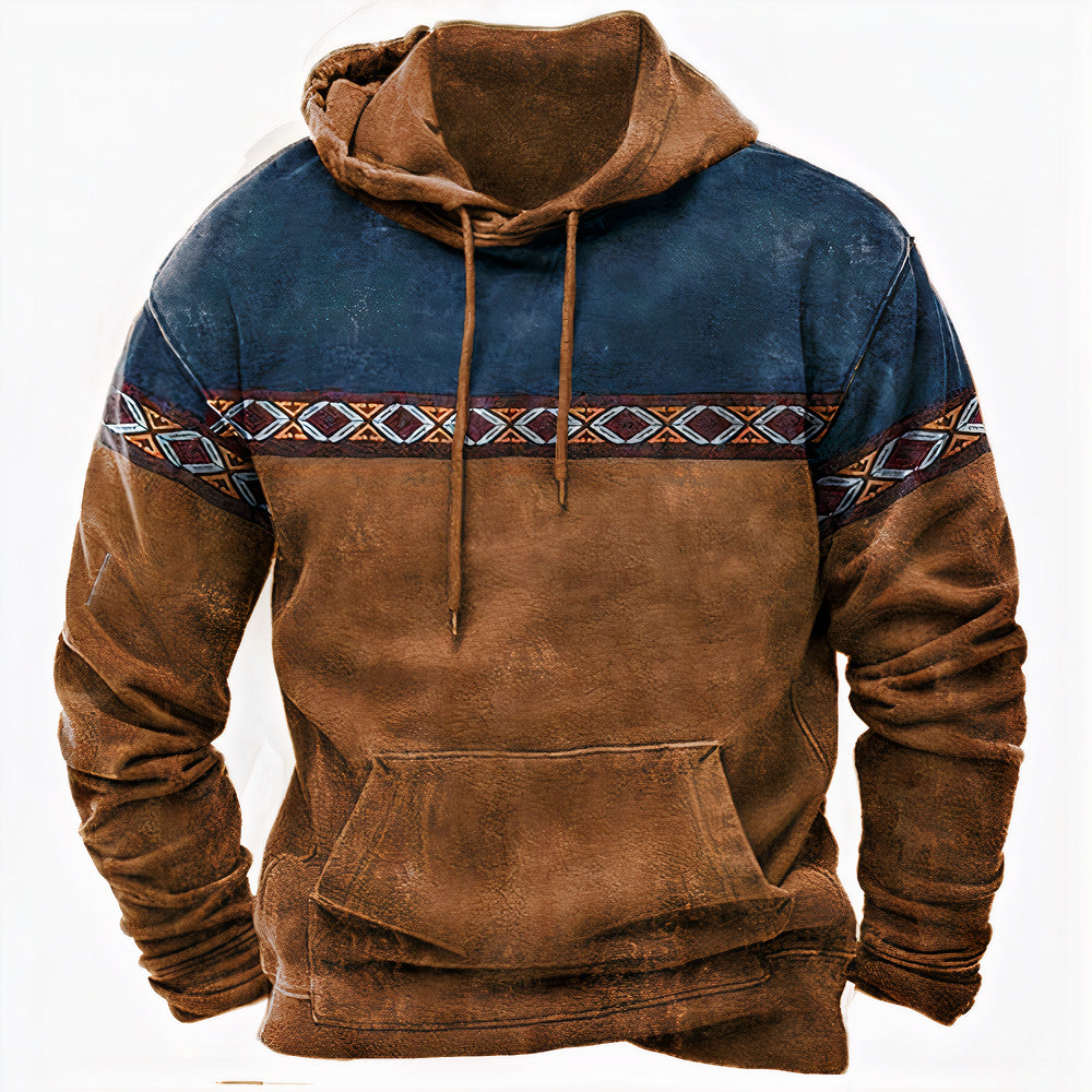 Ethno Herren Hoodie für Lässigen Stil 0