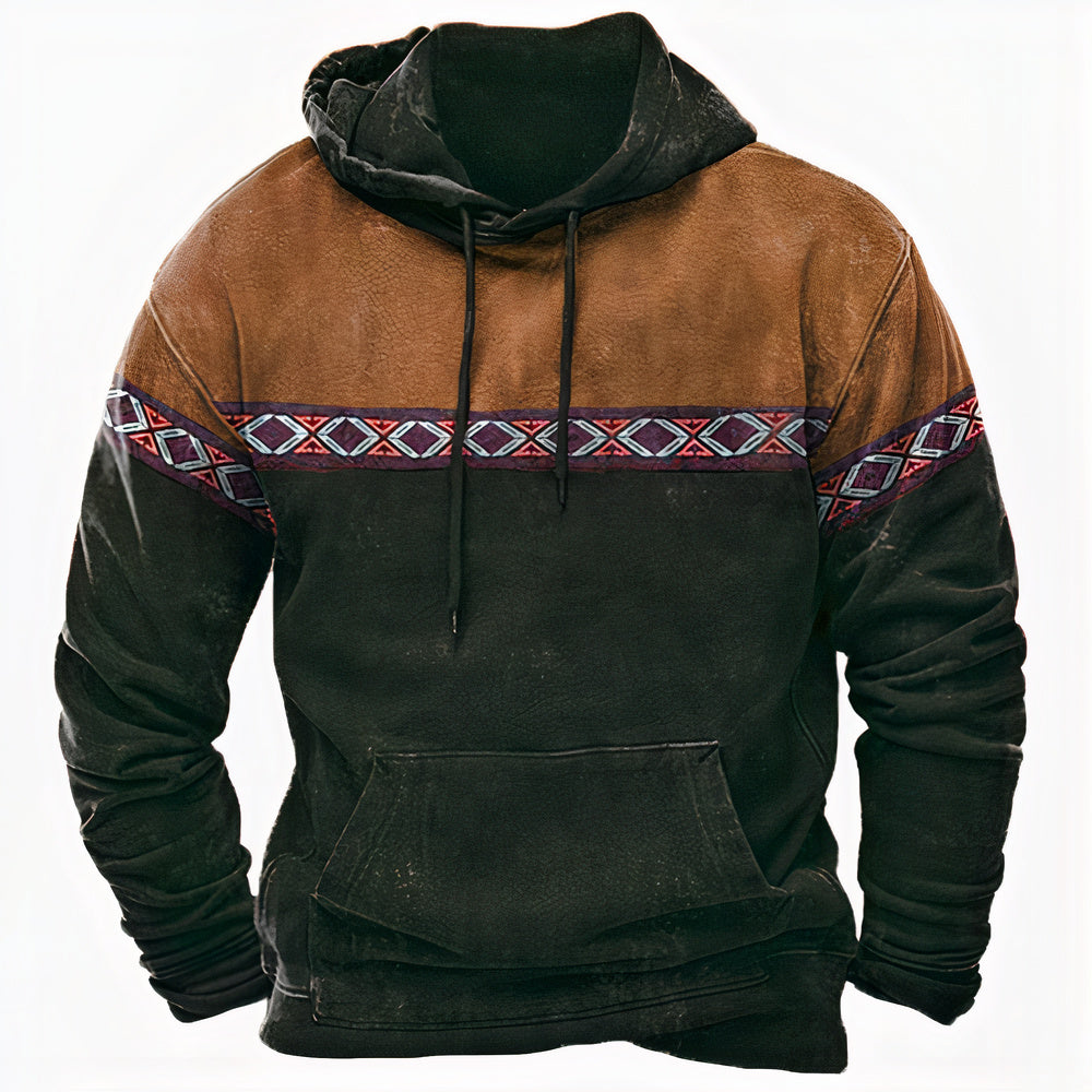 Ethno Herren Hoodie für Lässigen Stil 2