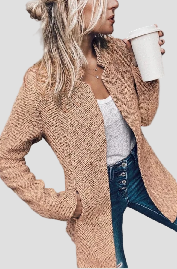 Farbenfroher Wintermantel mit elegantem Trenchcut 0