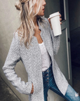Farbenfroher Wintermantel mit elegantem Trenchcut 2