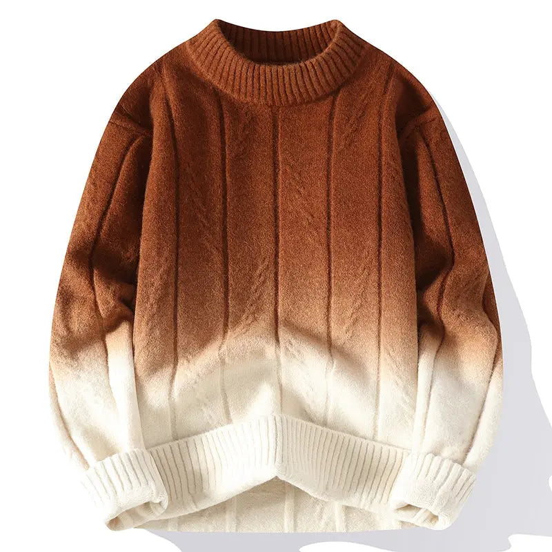 Farbverlauf Strickpullover für stilbewusste Männer 0