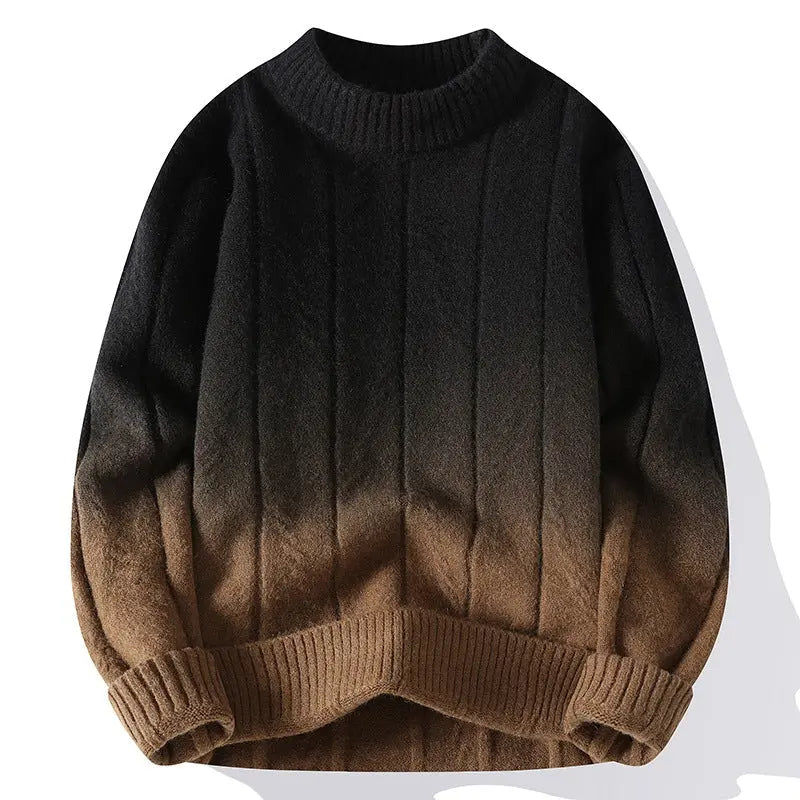 Farbverlauf Strickpullover für stilbewusste Männer 1