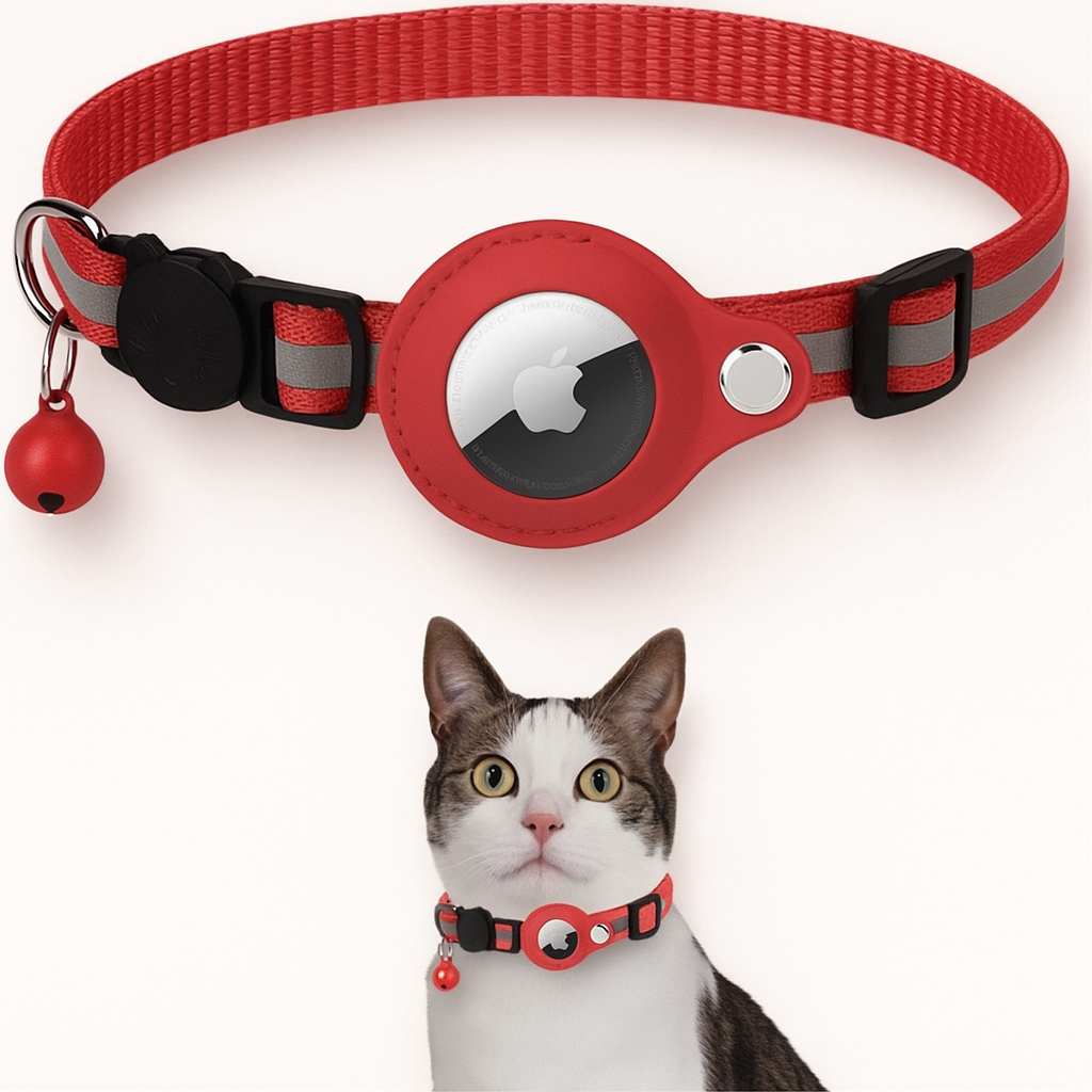 Felix | Herren Halsband für Katzen mit GPS reflektierend Schnellverschluss 6