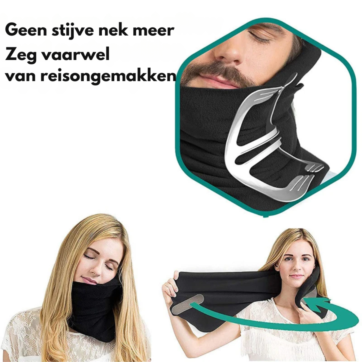 Felix | Herren Reise Nackenkissen ergonomisch leicht waschbar 3