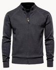 Felix | Herren Strickjacke Reißverschluss Stehkragen Feinstrick 4