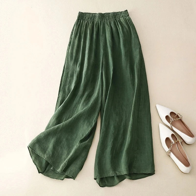 Fließende Weitbein-Hose für eleganten Komfort 1