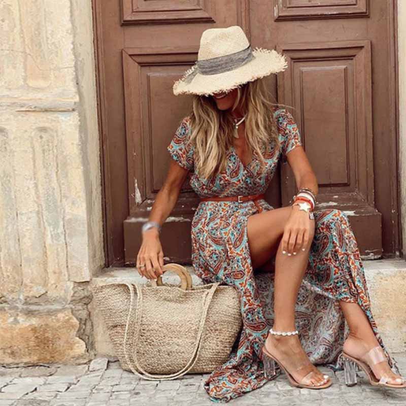 Fließendes Boho Kleid mit zarter Silhouette – Perfekt für besondere Anlässe 3