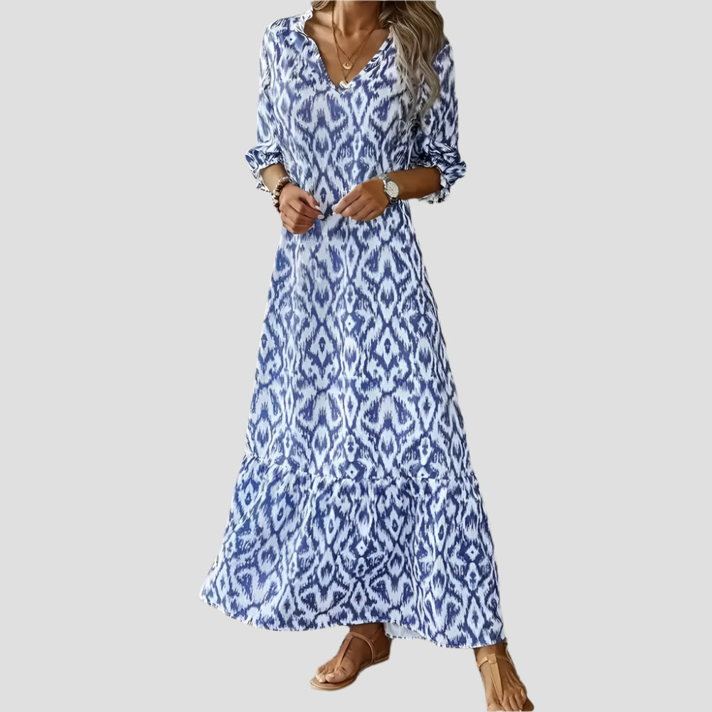 Fließendes Maxikleid für elegante Sommernächte – Bequeme Passform und vielseitig kombinierbar 1