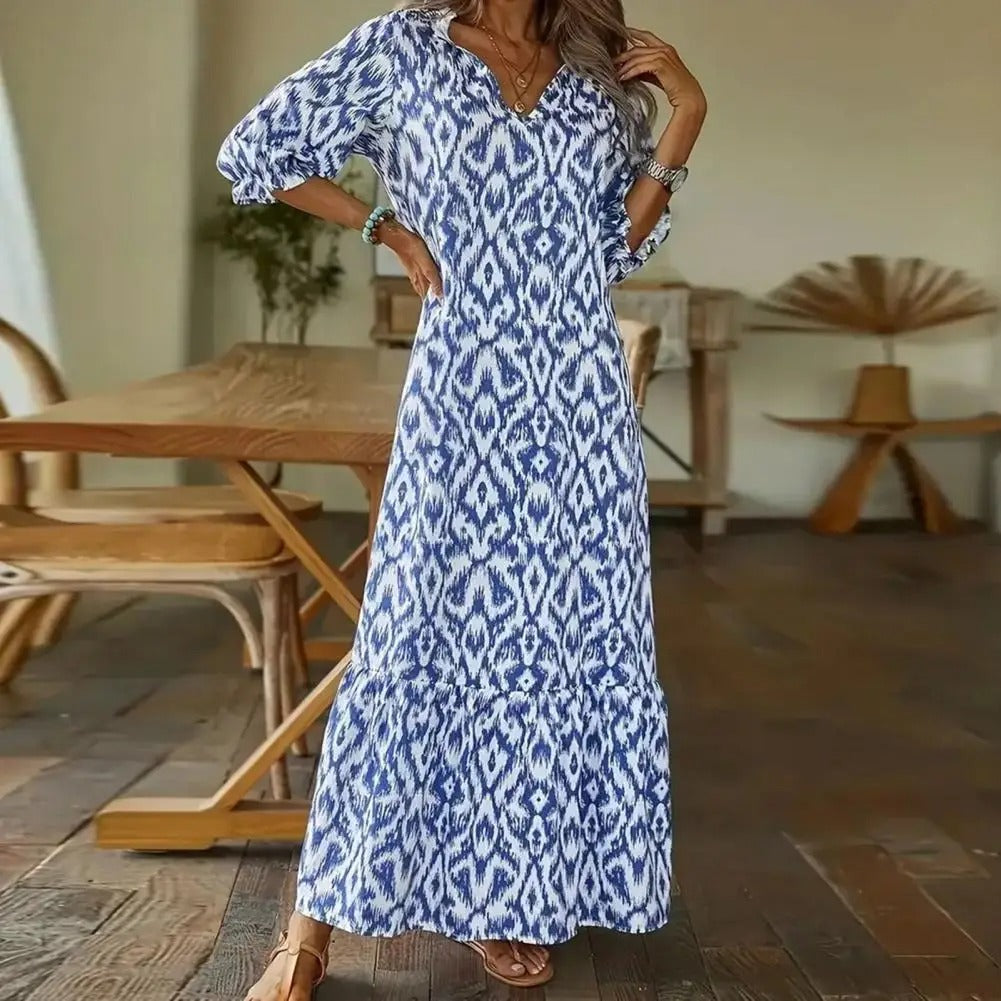 Fließendes Maxikleid für elegante Sommernächte – Bequeme Passform und vielseitig kombinierbar 2