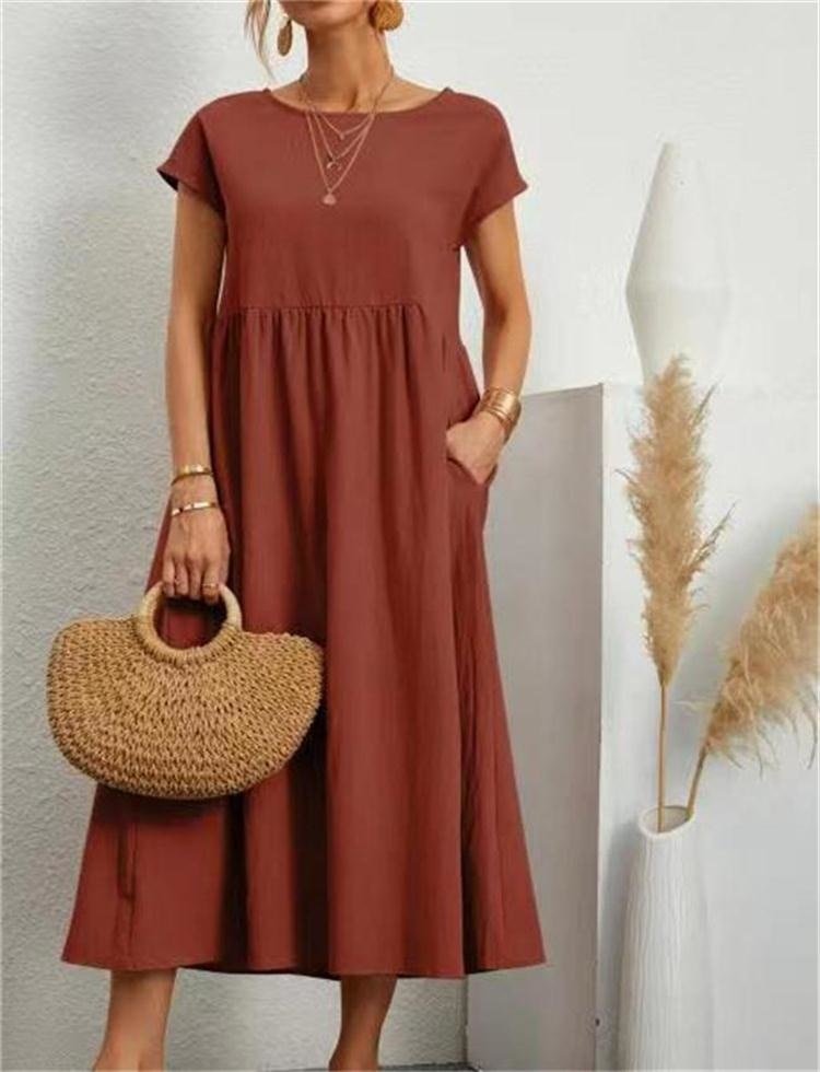 Fließendes Maxikleid für Damen aus leichtem Material – Elegantes Sommerkleid in Weiß für verschiedene Anlässe 4