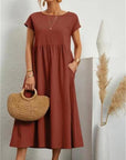 Fließendes Maxikleid für Damen aus leichtem Material – Elegantes Sommerkleid in Weiß für verschiedene Anlässe 4