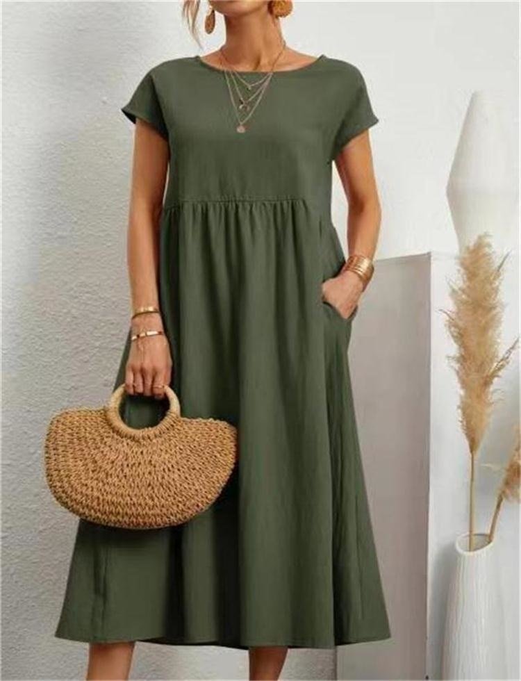 Fließendes Maxikleid für Damen aus leichtem Material – Elegantes Sommerkleid in Weiß für verschiedene Anlässe 10