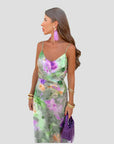 Fließendes Maxikleid mit Halo-Design für Sommernächte 0