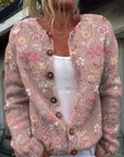 Florale Strickjacke mit elegantem Schnitt 2