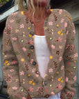Florale Strickjacke mit elegantem Schnitt 3