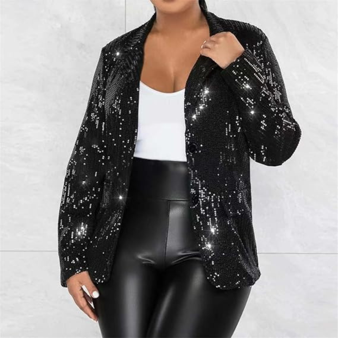 Funkelnder Blazer mit Pailletten für Partynächte 1