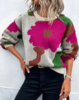 Gemusterter Damenpullover mit Modernem Schnitt 0