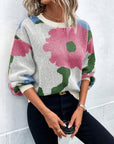 Gemusterter Damenpullover mit Modernem Schnitt 2