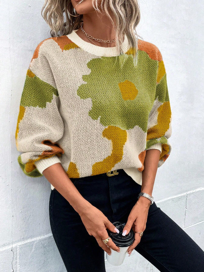 Gemusterter Damenpullover mit Modernem Schnitt 5