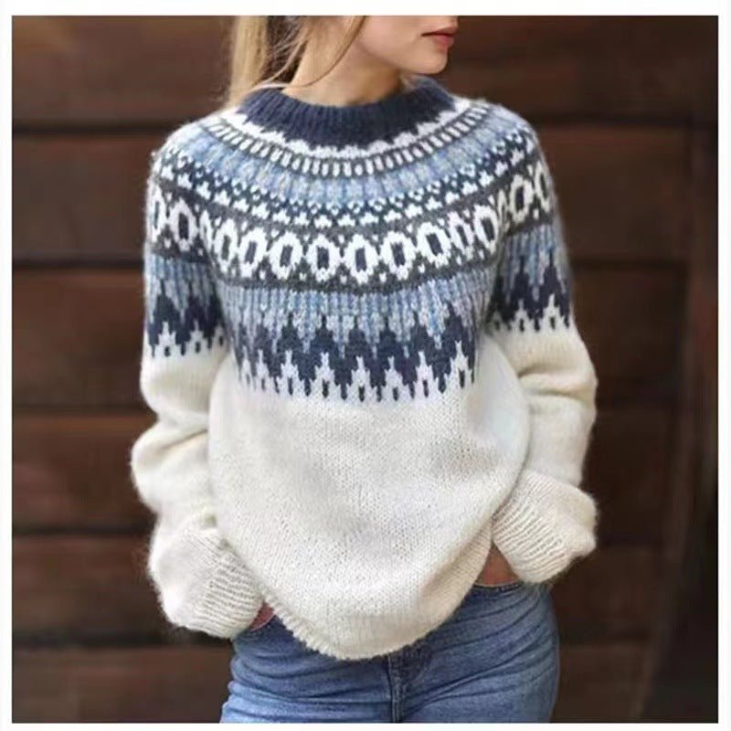 Gemütlicher Fair-Isle Pullover für Wintertage 0