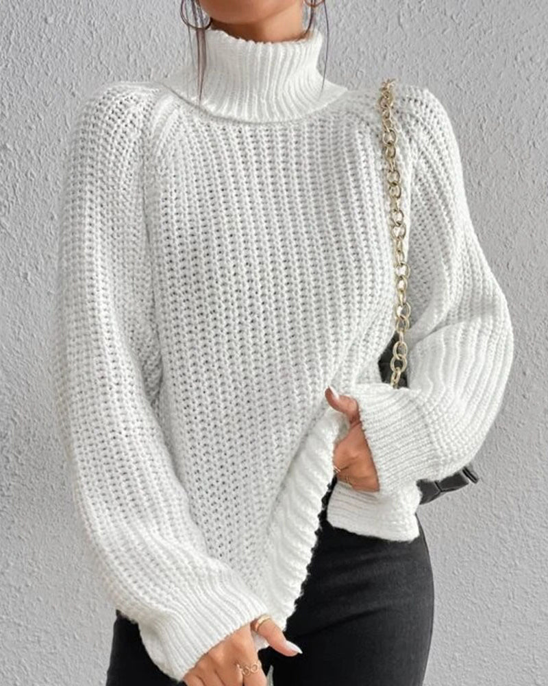 Gemütlicher Rollkragenpullover für kalte Tage 0