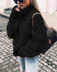 Gemütlicher Rollkragenpullover im Oversize-Stil 0