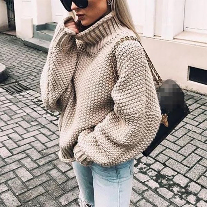 Gemütlicher Rollkragenpullover im Oversize-Stil 1