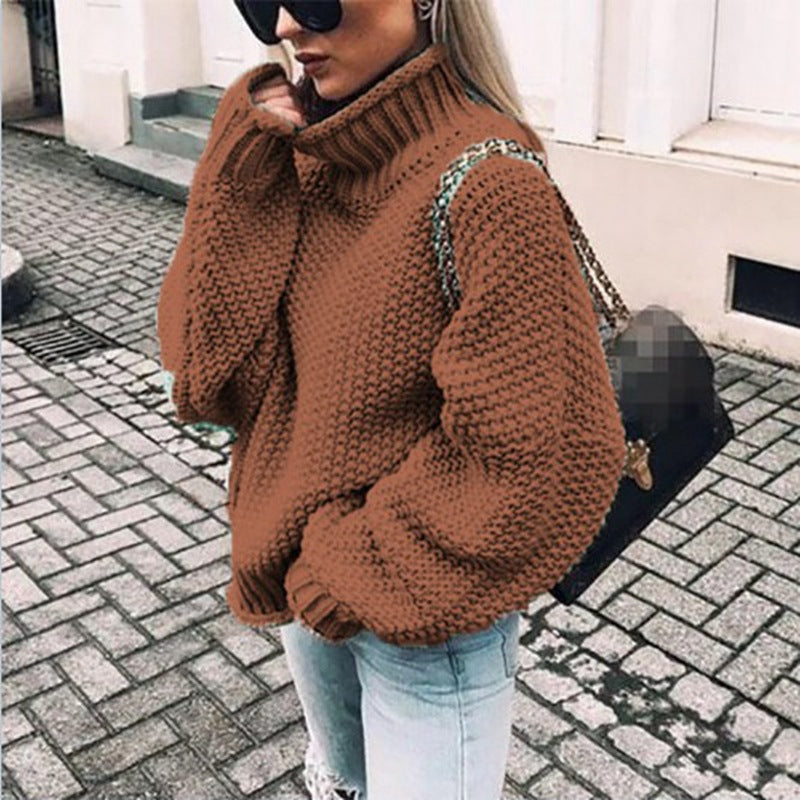 Gemütlicher Rollkragenpullover im Oversize-Stil 10