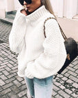 Gemütlicher Rollkragenpullover im Oversize-Stil 2