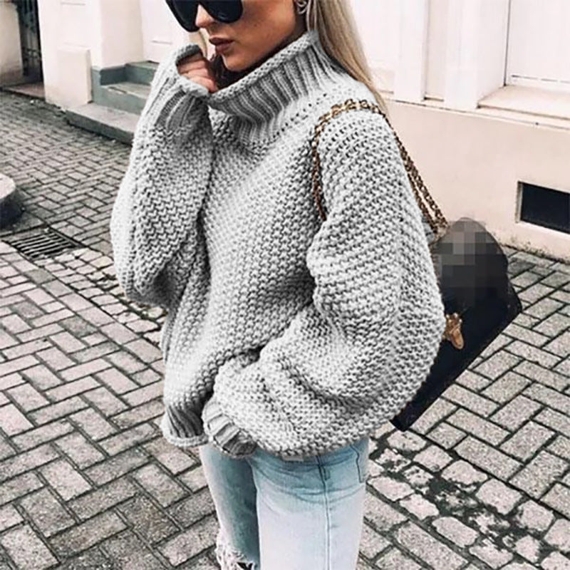 Gemütlicher Rollkragenpullover im Oversize-Stil 3
