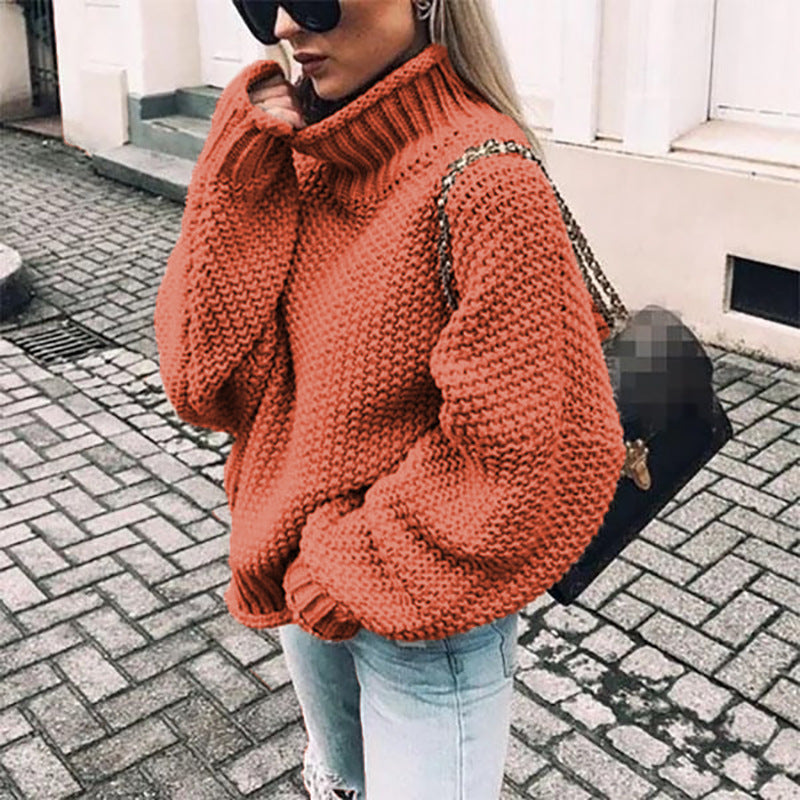 Gemütlicher Rollkragenpullover im Oversize-Stil 5