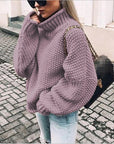 Gemütlicher Rollkragenpullover im Oversize-Stil 6