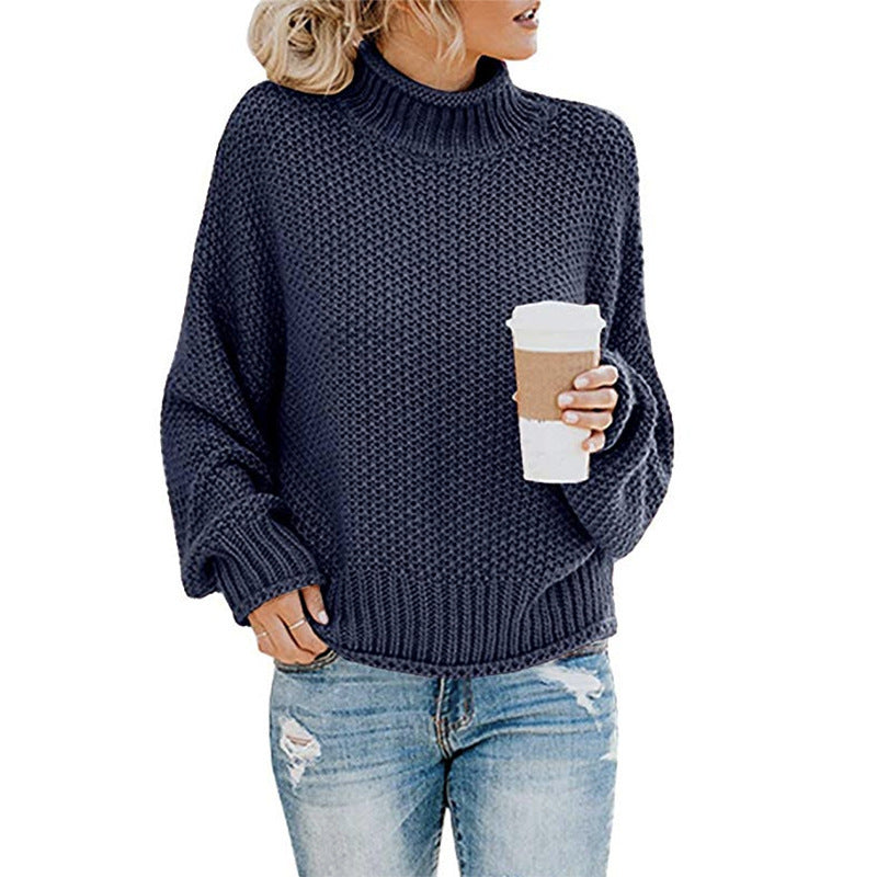 Gemütlicher Rollkragenpullover im Oversize-Stil 8