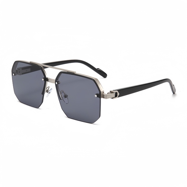 Geometrische Sonnenbrille mit modernem Flair 0