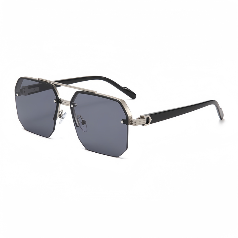 Geometrische Sonnenbrille mit modernem Flair 0