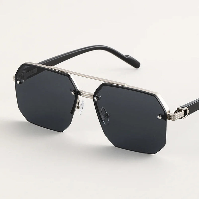 Geometrische Sonnenbrille mit modernem Flair 2