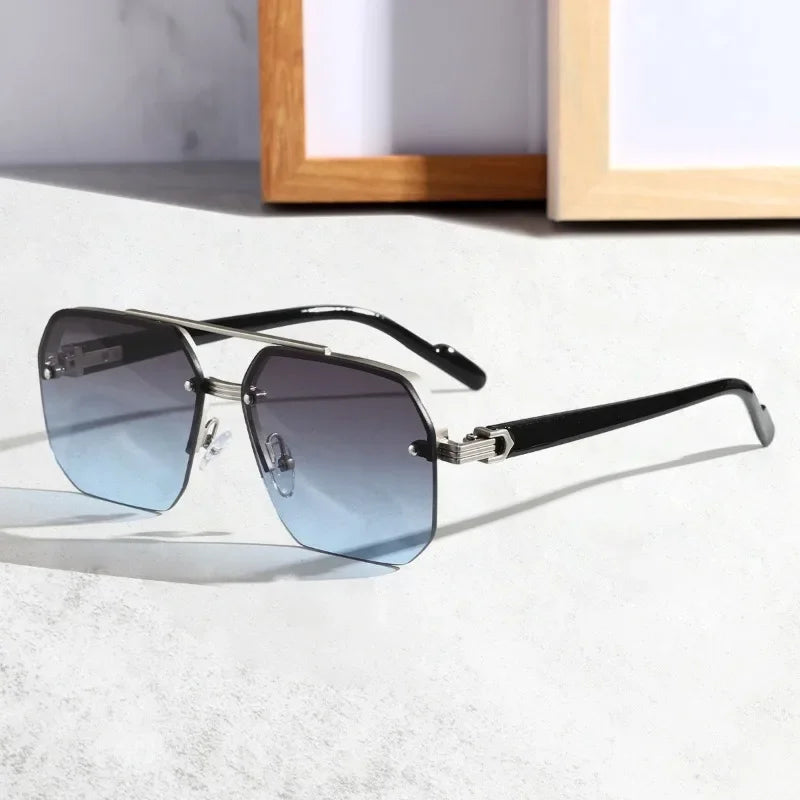 Geometrische Sonnenbrille mit modernem Flair 5