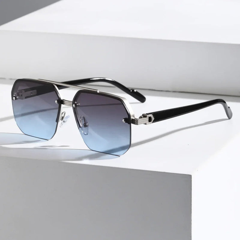 Geometrische Sonnenbrille mit modernem Flair 6