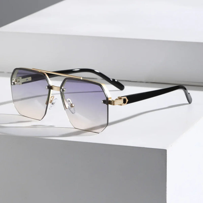 Geometrische Sonnenbrille mit modernem Flair 7