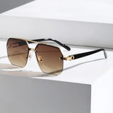 Geometrische Sonnenbrille mit modernem Flair 8