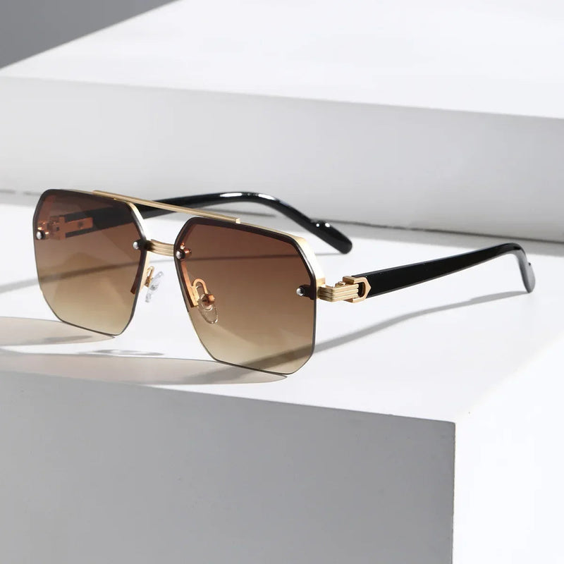 Geometrische Sonnenbrille mit modernem Flair 8