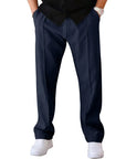 Gerade Hose mit verstellbarem Bund für eleganten Komfort 0